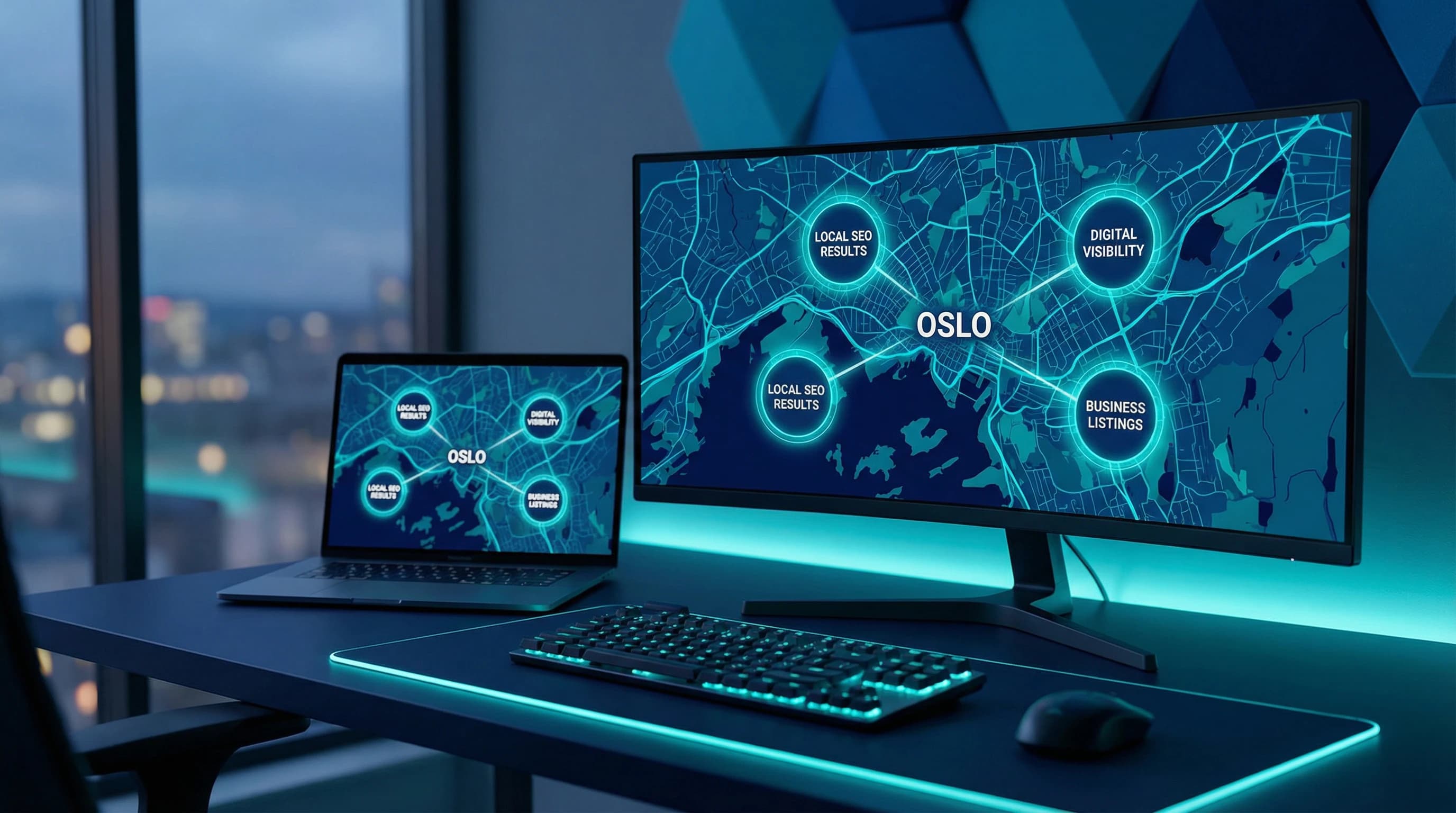 Lokalt SEO i Oslo - Vær Synlig for Lokale Kunder – illustrasjon | Visionmedia