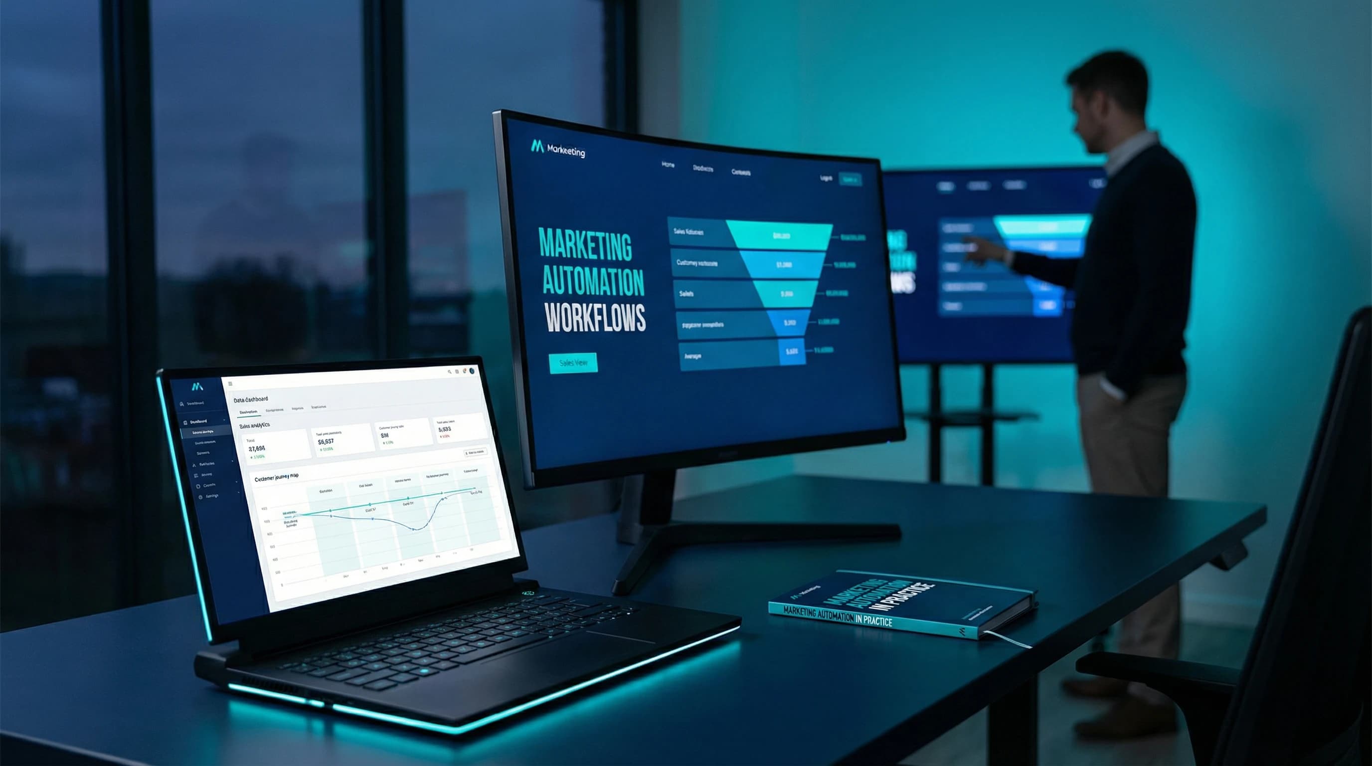 Marketing Automation i praksis: 7 workflows som skaper salg (med maler) – illustrasjon | Visionmedia