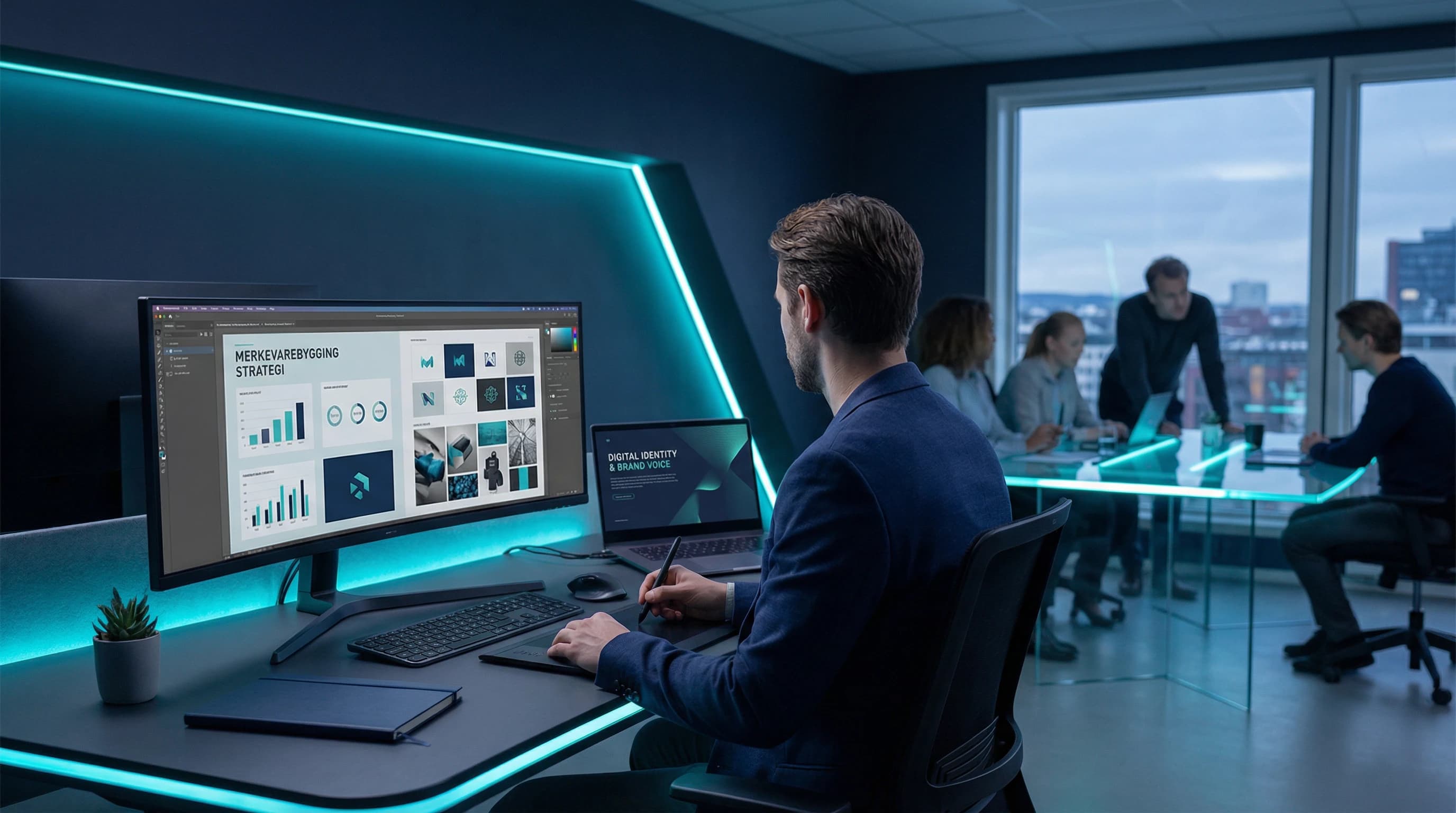 Merkevarebygging | Guide → Bygg et Sterkt Brand som Folk Husker – illustrasjon | Visionmedia