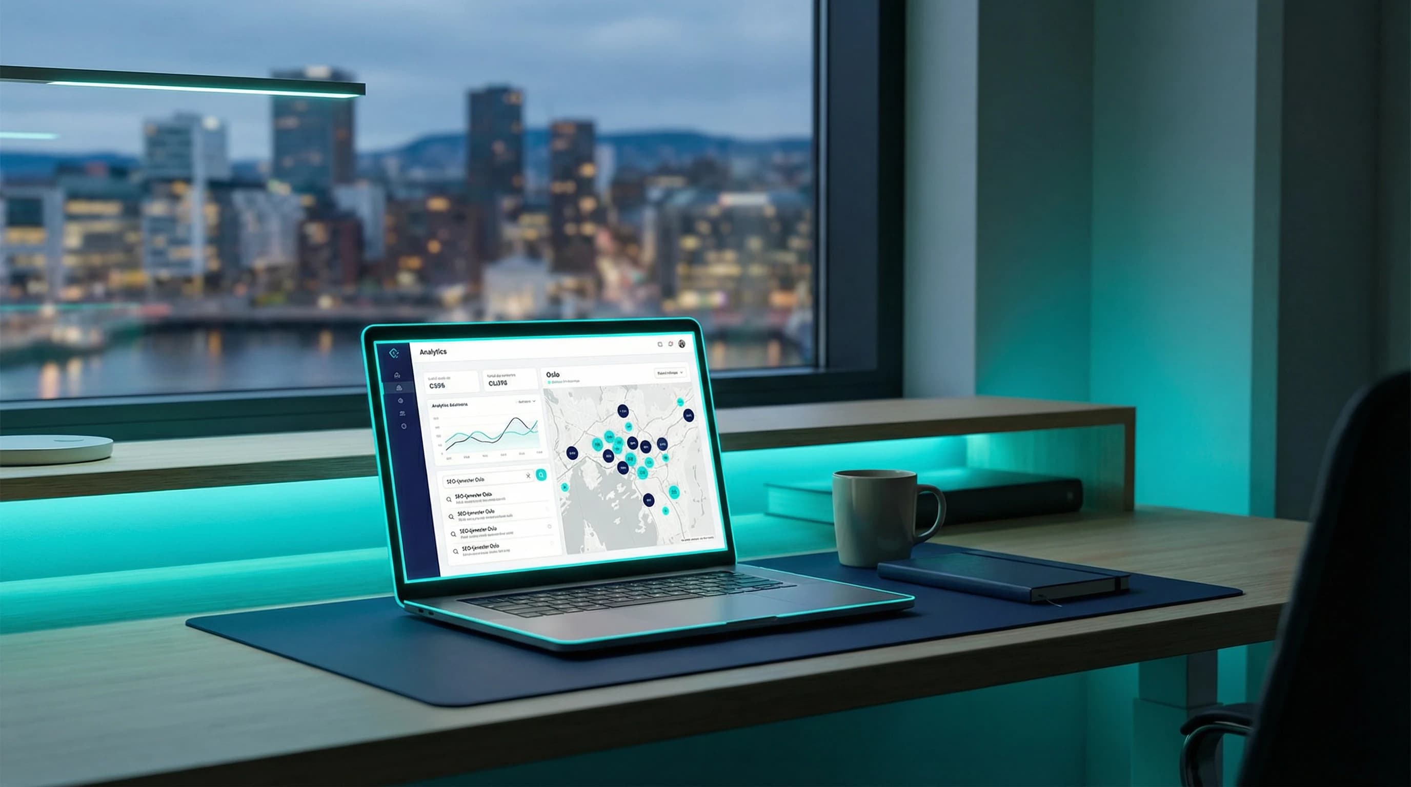 SEO-guide Oslo | Bygg Digital Vekst | Visionmedia – illustrasjon | Visionmedia